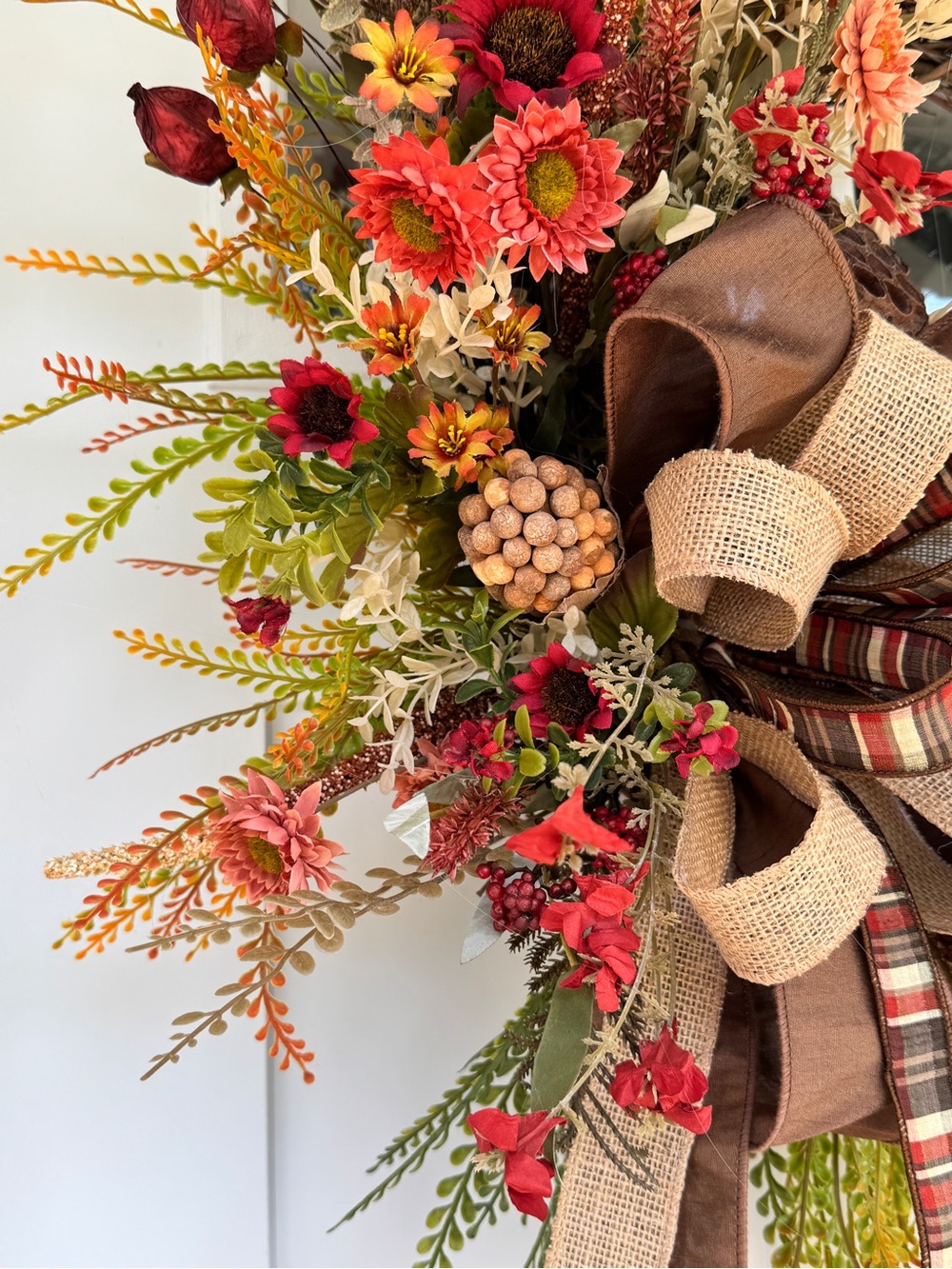 Rustic Grapevine Fall Wreath - Picture 5 of 9